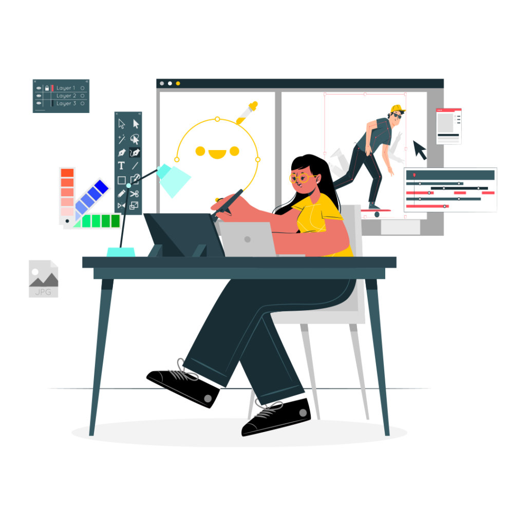 graphic design n animation vector